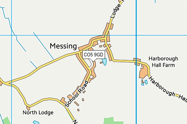 CO5 9GD map - OS VectorMap District (Ordnance Survey)