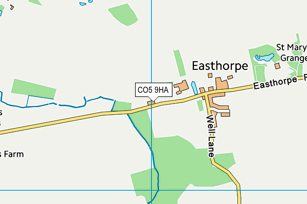 CO5 9HA map - OS VectorMap District (Ordnance Survey)