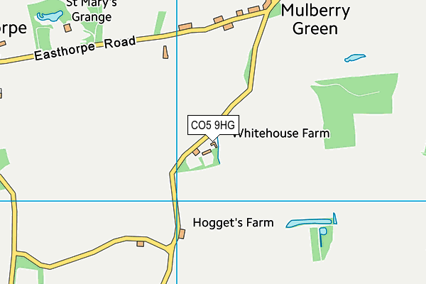 CO5 9HG map - OS VectorMap District (Ordnance Survey)