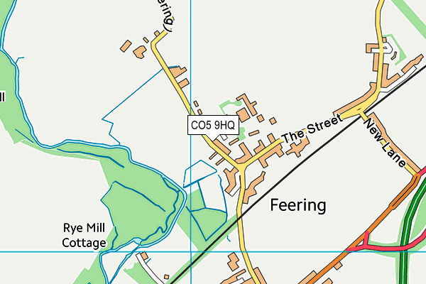 CO5 9HQ map - OS VectorMap District (Ordnance Survey)