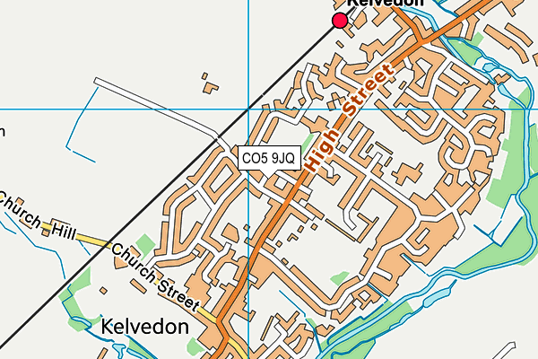 CO5 9JQ map - OS VectorMap District (Ordnance Survey)