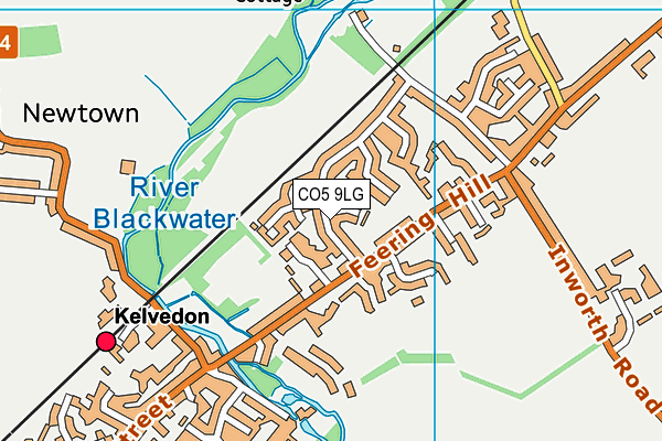 CO5 9LG map - OS VectorMap District (Ordnance Survey)