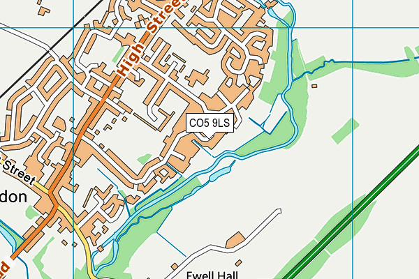 CO5 9LS map - OS VectorMap District (Ordnance Survey)