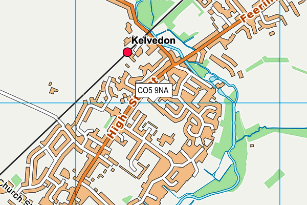 CO5 9NA map - OS VectorMap District (Ordnance Survey)