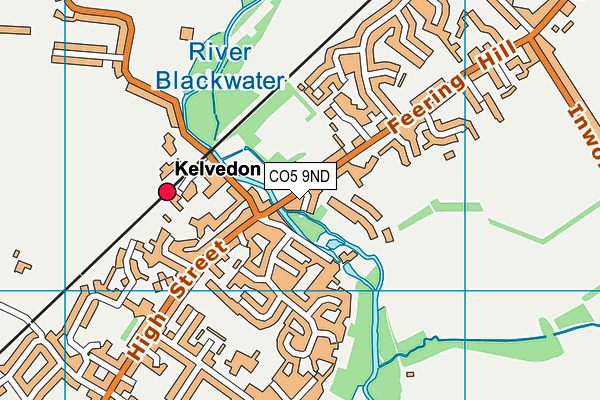 CO5 9ND map - OS VectorMap District (Ordnance Survey)