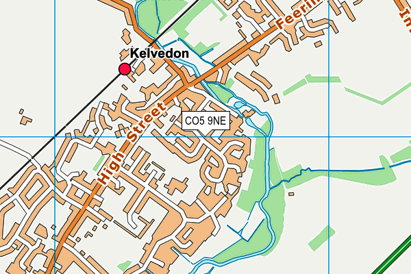 CO5 9NE map - OS VectorMap District (Ordnance Survey)