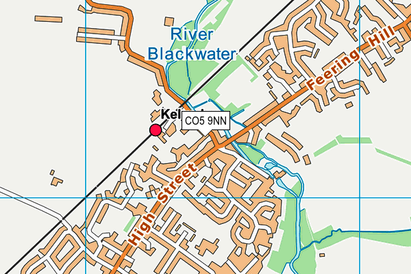 CO5 9NN map - OS VectorMap District (Ordnance Survey)