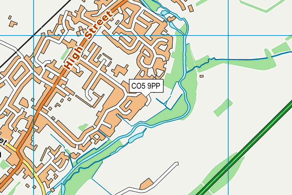 CO5 9PP map - OS VectorMap District (Ordnance Survey)