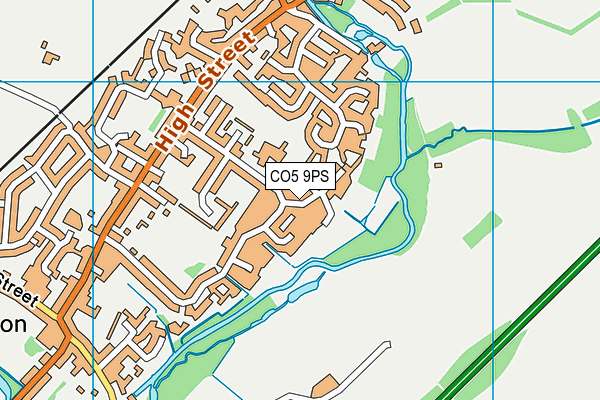CO5 9PS map - OS VectorMap District (Ordnance Survey)