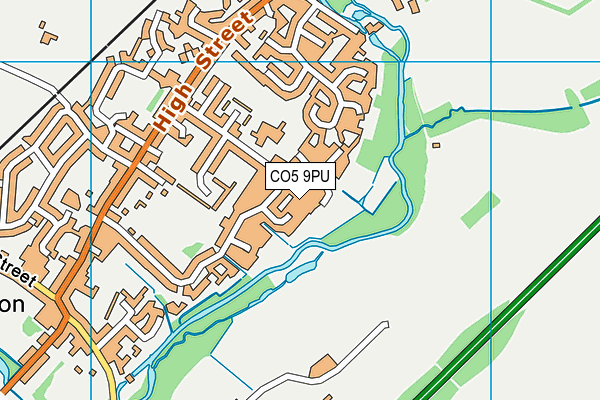 CO5 9PU map - OS VectorMap District (Ordnance Survey)