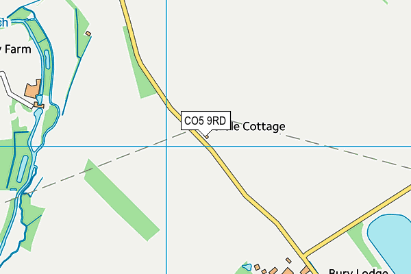 CO5 9RD map - OS VectorMap District (Ordnance Survey)