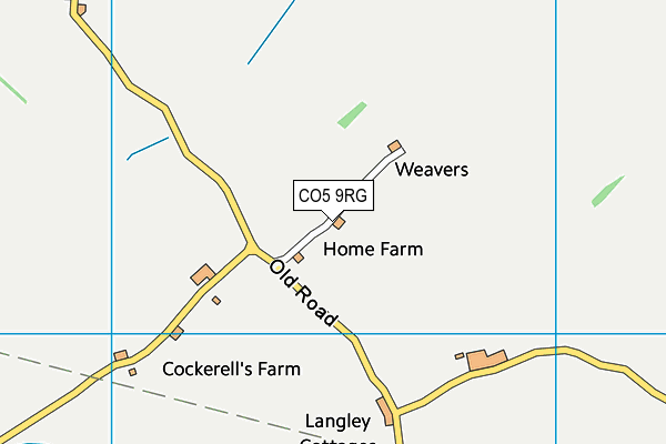 CO5 9RG map - OS VectorMap District (Ordnance Survey)