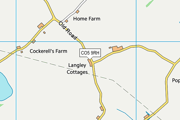 CO5 9RH map - OS VectorMap District (Ordnance Survey)