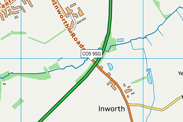 CO5 9SG map - OS VectorMap District (Ordnance Survey)