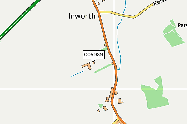 CO5 9SN map - OS VectorMap District (Ordnance Survey)