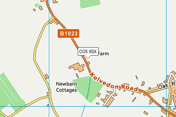 CO5 9SX map - OS VectorMap District (Ordnance Survey)