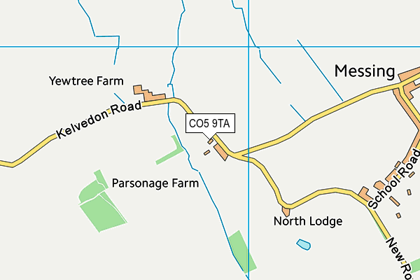 CO5 9TA map - OS VectorMap District (Ordnance Survey)