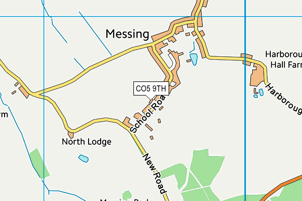 Messing Primary School map (CO5 9TH) - OS VectorMap District (Ordnance Survey)