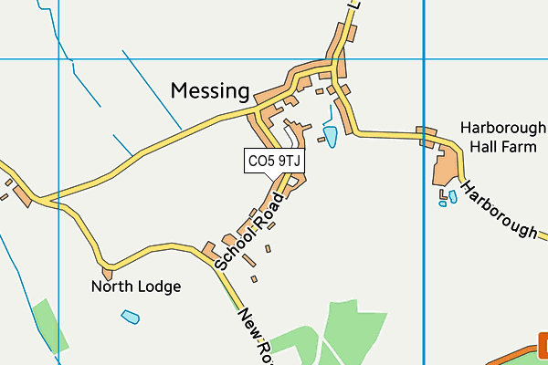 CO5 9TJ map - OS VectorMap District (Ordnance Survey)