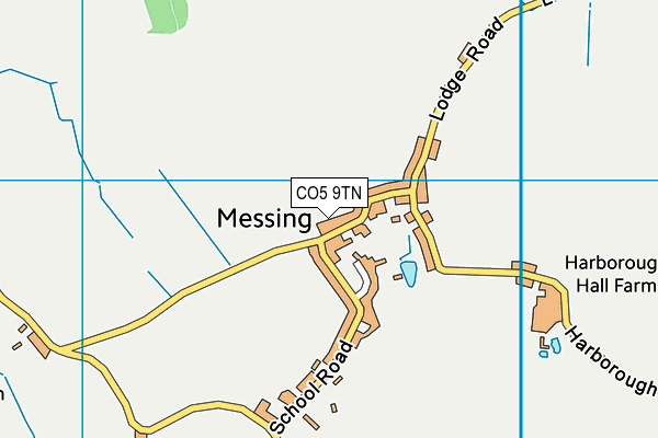 CO5 9TN map - OS VectorMap District (Ordnance Survey)