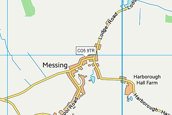 CO5 9TR map - OS VectorMap District (Ordnance Survey)