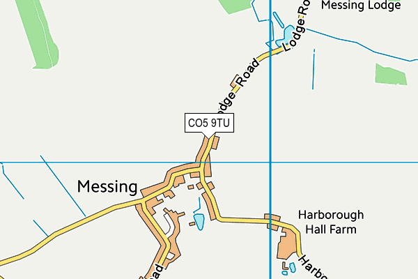 CO5 9TU map - OS VectorMap District (Ordnance Survey)