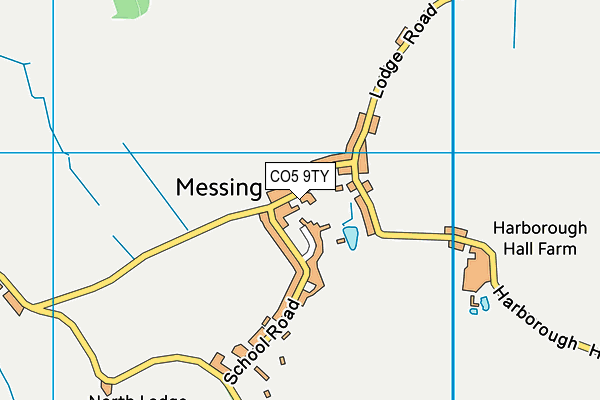 CO5 9TY map - OS VectorMap District (Ordnance Survey)