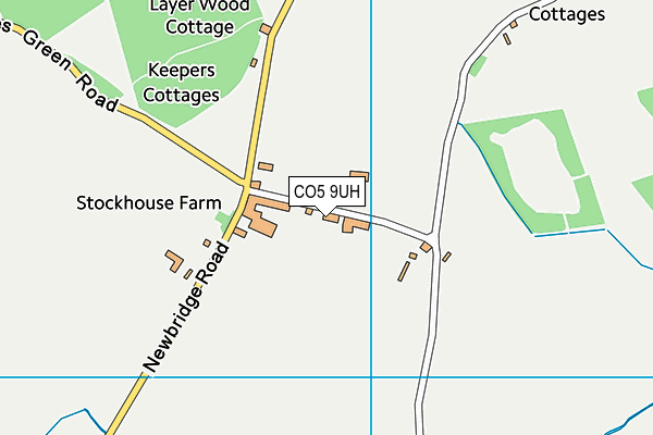 CO5 9UH map - OS VectorMap District (Ordnance Survey)