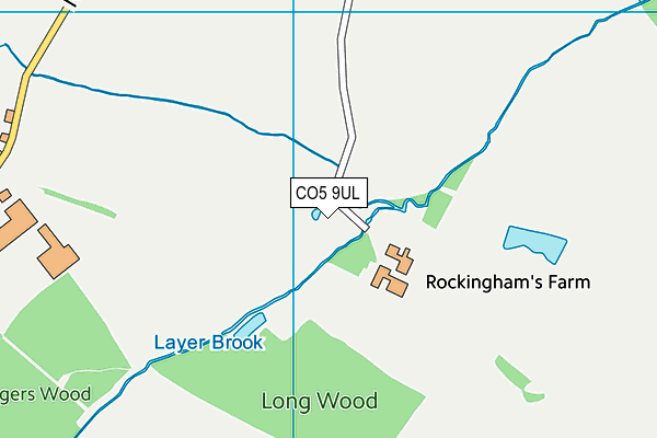 CO5 9UL map - OS VectorMap District (Ordnance Survey)