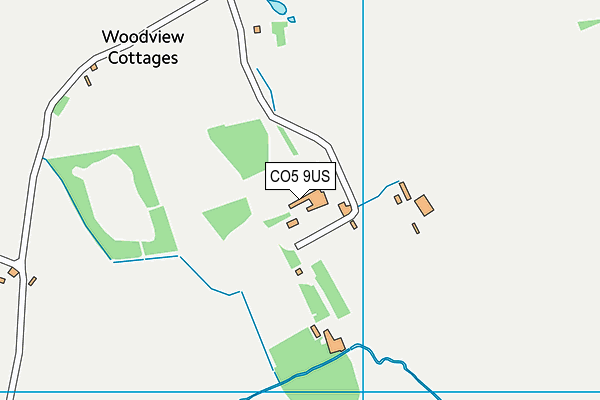 CO5 9US map - OS VectorMap District (Ordnance Survey)