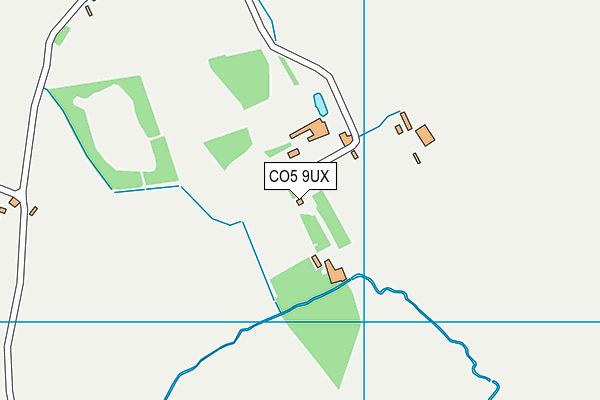 CO5 9UX map - OS VectorMap District (Ordnance Survey)