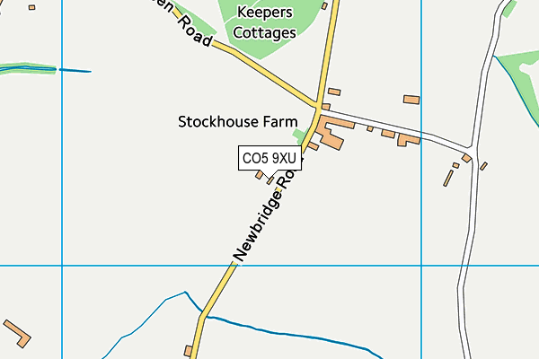 CO5 9XU map - OS VectorMap District (Ordnance Survey)