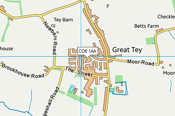 CO6 1AA map - OS VectorMap District (Ordnance Survey)