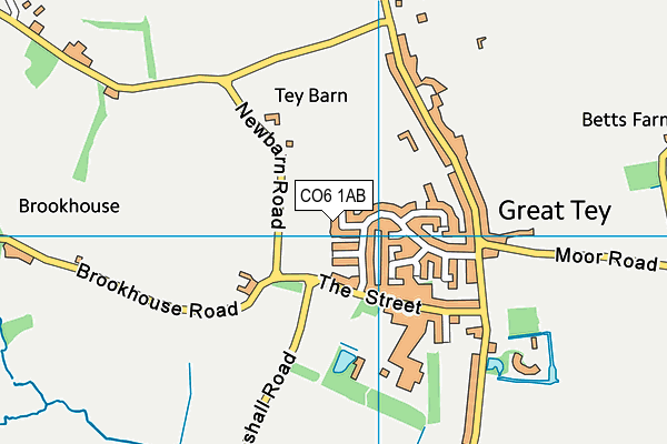 CO6 1AB map - OS VectorMap District (Ordnance Survey)