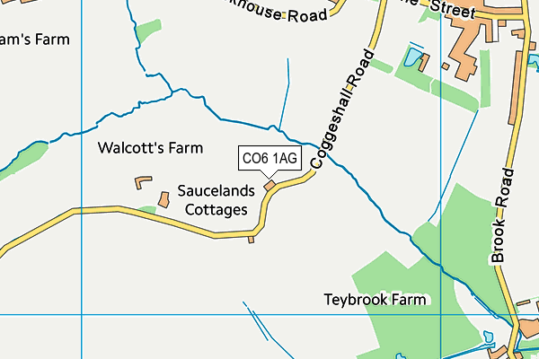 CO6 1AG map - OS VectorMap District (Ordnance Survey)