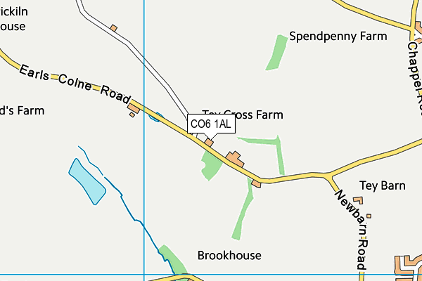 CO6 1AL map - OS VectorMap District (Ordnance Survey)