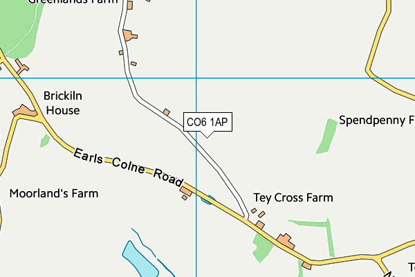 CO6 1AP map - OS VectorMap District (Ordnance Survey)