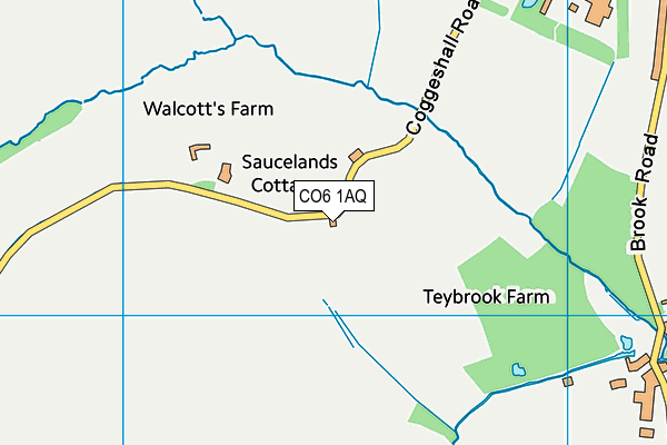 CO6 1AQ map - OS VectorMap District (Ordnance Survey)