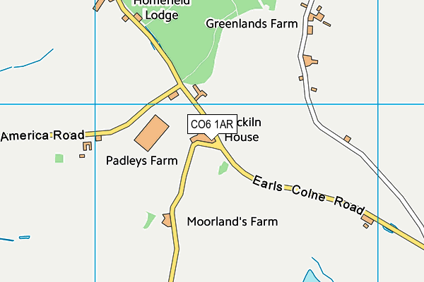 CO6 1AR map - OS VectorMap District (Ordnance Survey)