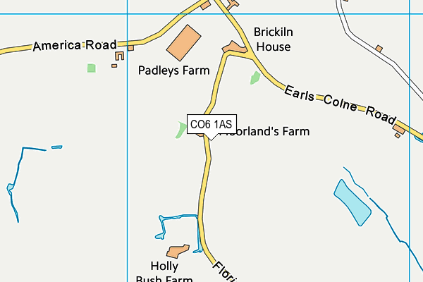 CO6 1AS map - OS VectorMap District (Ordnance Survey)