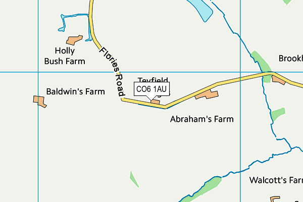 CO6 1AU map - OS VectorMap District (Ordnance Survey)