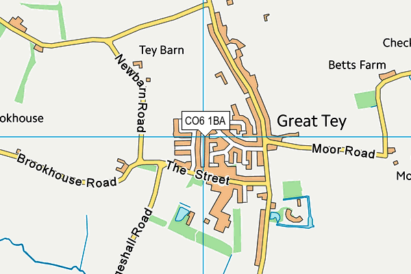 CO6 1BA map - OS VectorMap District (Ordnance Survey)