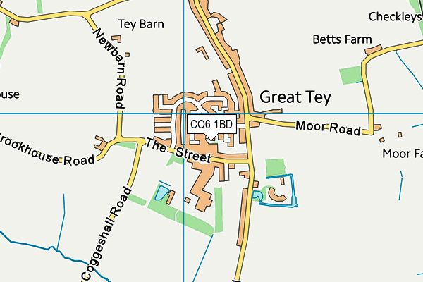 CO6 1BD map - OS VectorMap District (Ordnance Survey)