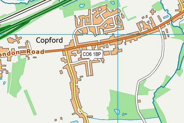 CO6 1BP map - OS VectorMap District (Ordnance Survey)