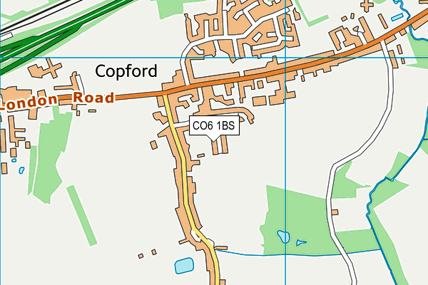 CO6 1BS map - OS VectorMap District (Ordnance Survey)