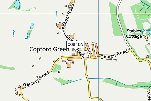 CO6 1DA map - OS VectorMap District (Ordnance Survey)