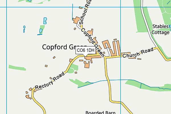 CO6 1DH map - OS VectorMap District (Ordnance Survey)