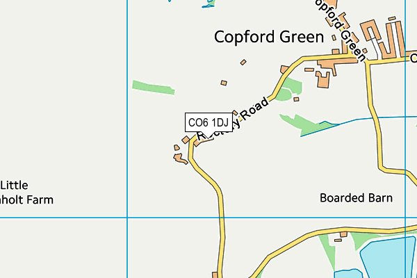 CO6 1DJ map - OS VectorMap District (Ordnance Survey)