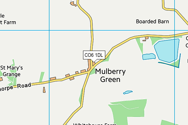 CO6 1DL map - OS VectorMap District (Ordnance Survey)