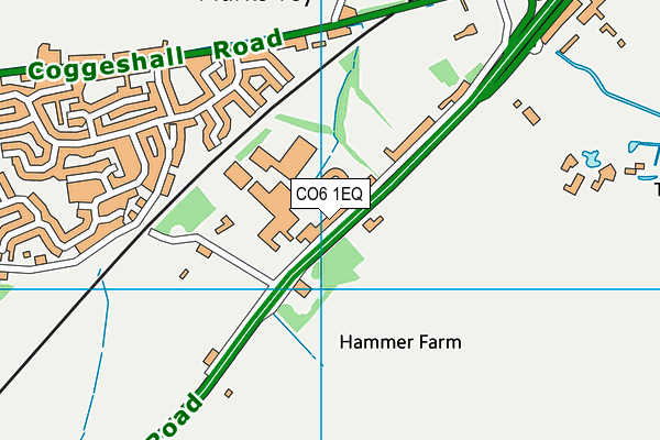 CO6 1EQ map - OS VectorMap District (Ordnance Survey)